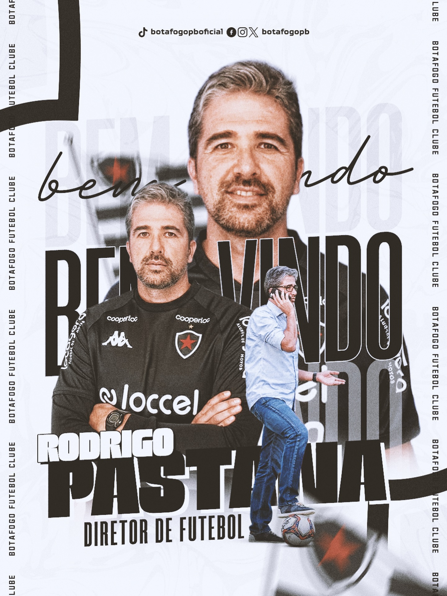Rodrigo Pastana é o novo diretor de futebol do Botafogo-PB