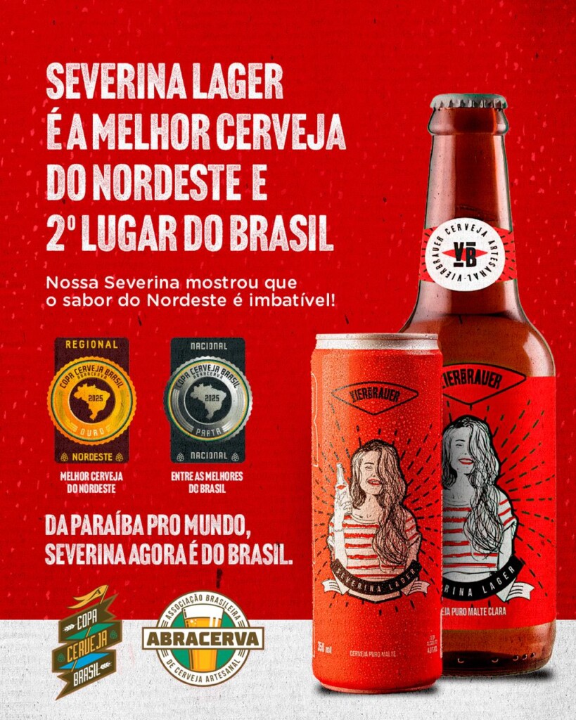 Cervejaria paraibana Vierbrauer é destaque nacional e entra entre as 3 mais consumidas do Brasil